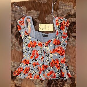 ZARA Flower Top